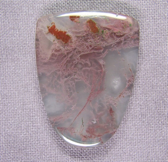 Sale Pink Moss Agate Cabochon