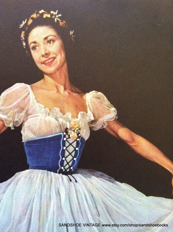 1950s Margot FONTEYN BALLERINA In GISELLE Print Perfect For