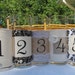 Reserved listing for Ashely B. - 16 Ivory satin/lace fabric numbers with flower