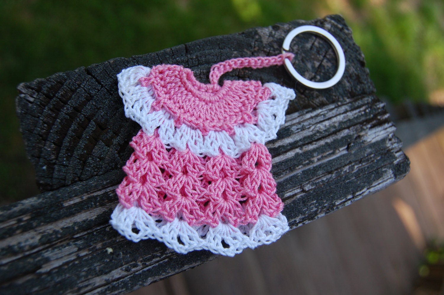  Crochet  Miniature Dress  Keychain 