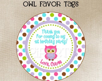 Owl Favor Tags