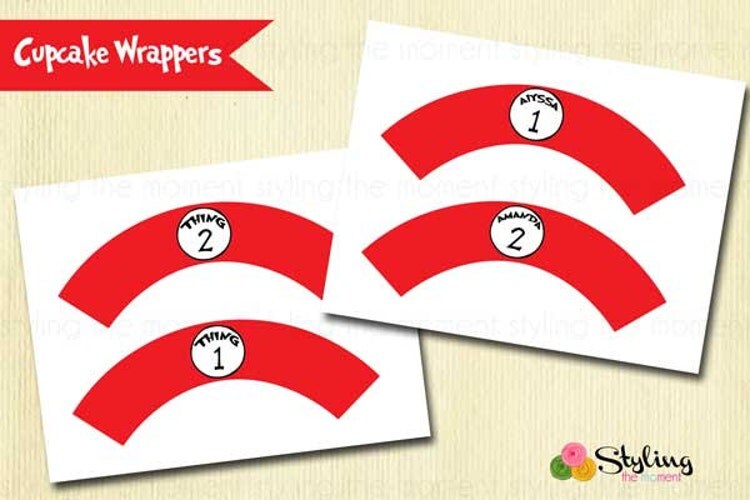 Personalized Cupcake Wrappers by Stylingthemoment on Etsy