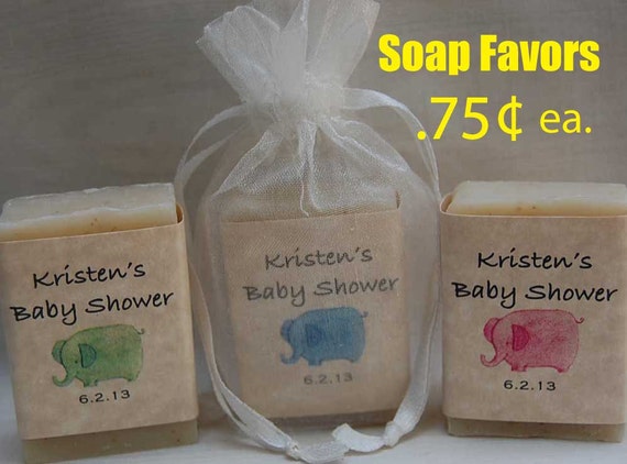 Baby Shower Favor  Elephant FavorPersonalized Party Favor  1 oz 