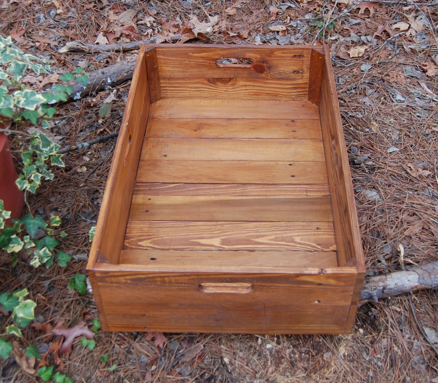 Under Bed Storage Rolling Crate from Reclaimed Wood / Wooden