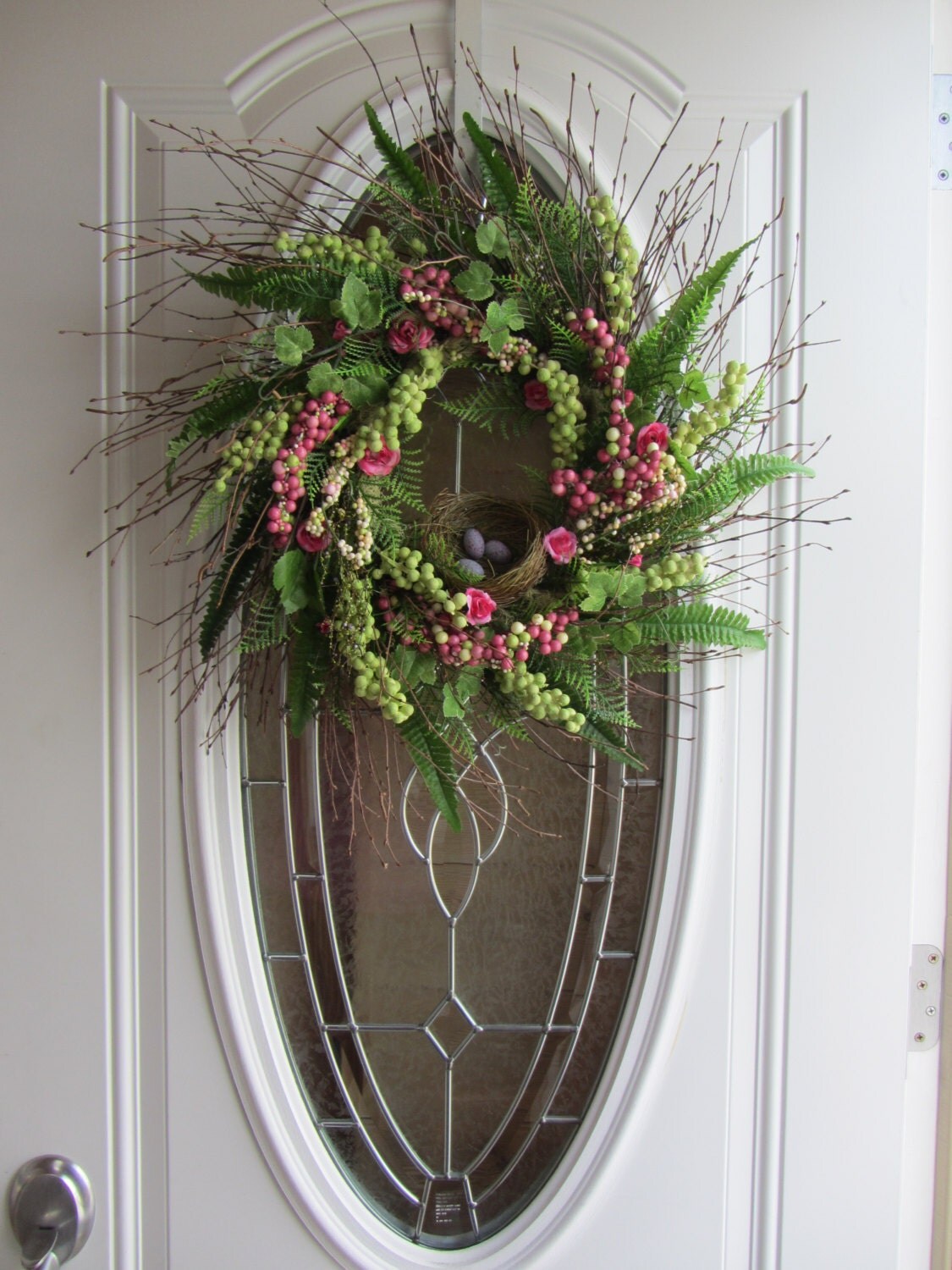 Spring Wreath Easter Wreath Front Door Wreath Bird Nest