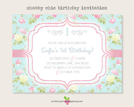 Chic Birthday Invitations 7