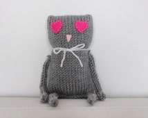 knitted cat plush