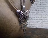 Items similar to Beautiful Disaster (novel) Inspired Necklace - Tribal / Butterfly - Stainless 