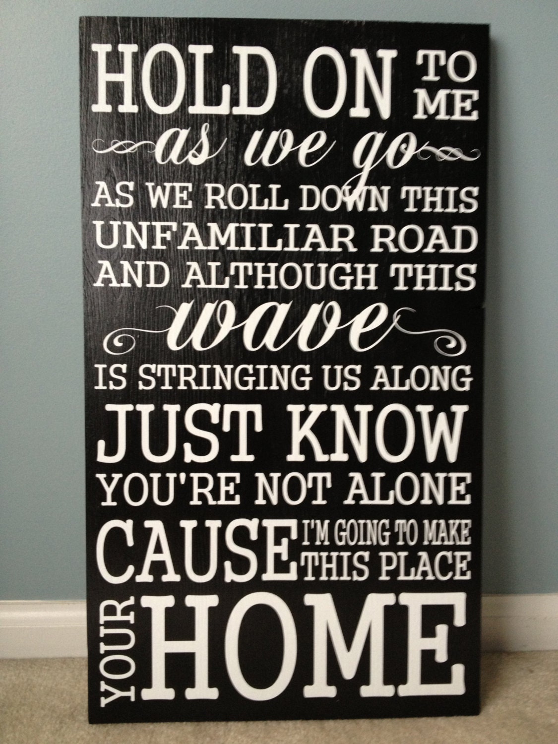 Customized Make This Place Your Home Subway Art