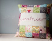 Personalized Pillow Cover - Made to Order for baby shower, hostess gift, housewarming, wedding, christening, birthday