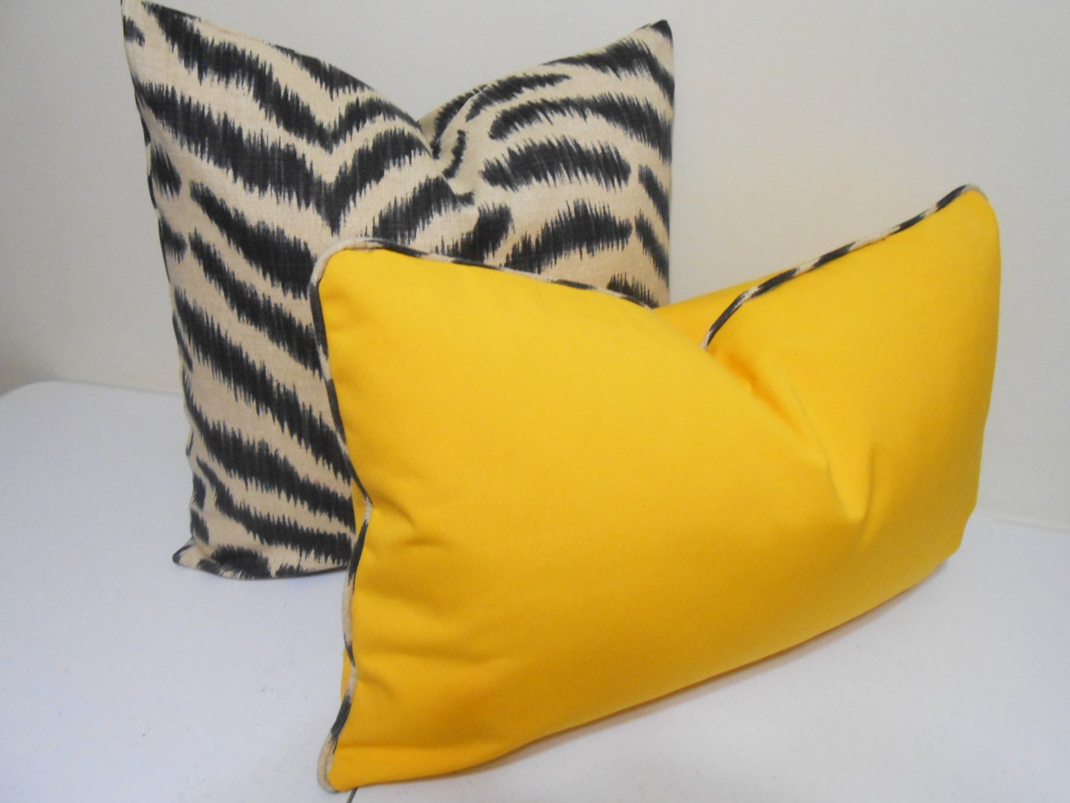 Sunflower Yellow outdoor Lumbar pillow cover by ZourraDesigns