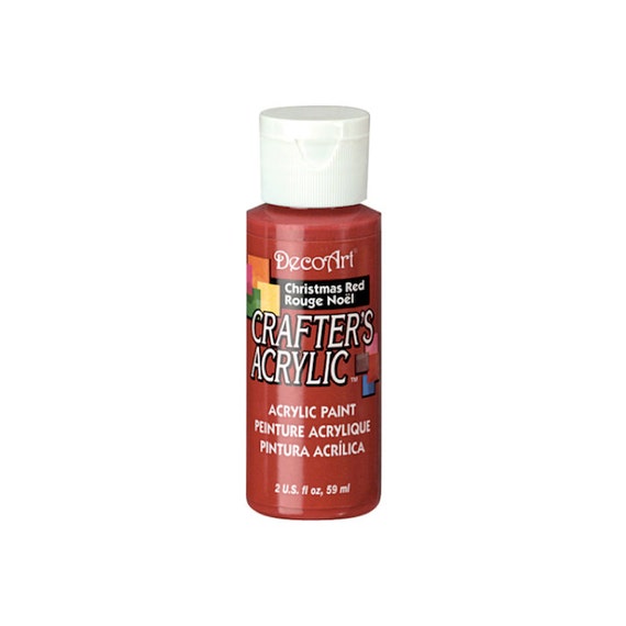 Christmas Red DecoArt Crafters Acrylic Paint - 2 oz. Bottle - Art Craft Paint Supplies Il_570xn