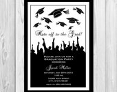 Graduation Party Invitation - Grad Hats - DIY - Printable Il_170x135