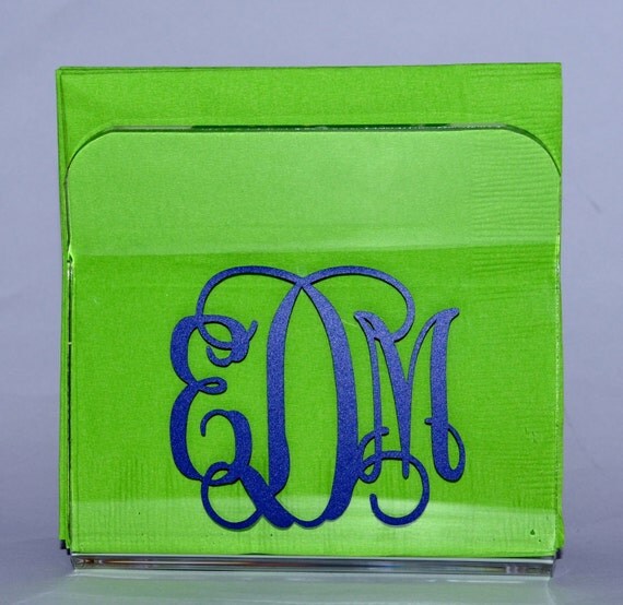 Personalized Monogrammed Acrylic Napkin Holder