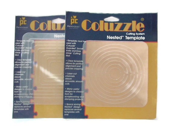 Coluzzle Provo Craft Cutting Templates Set of Two Circle