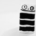 Baby POLKADOTTYDOLL - Small Clay Sculpture | Small Sculpture | Happy Art | Cute Art | Cute Creature Art | Small Happy Sculpture -LYNDA BLACK