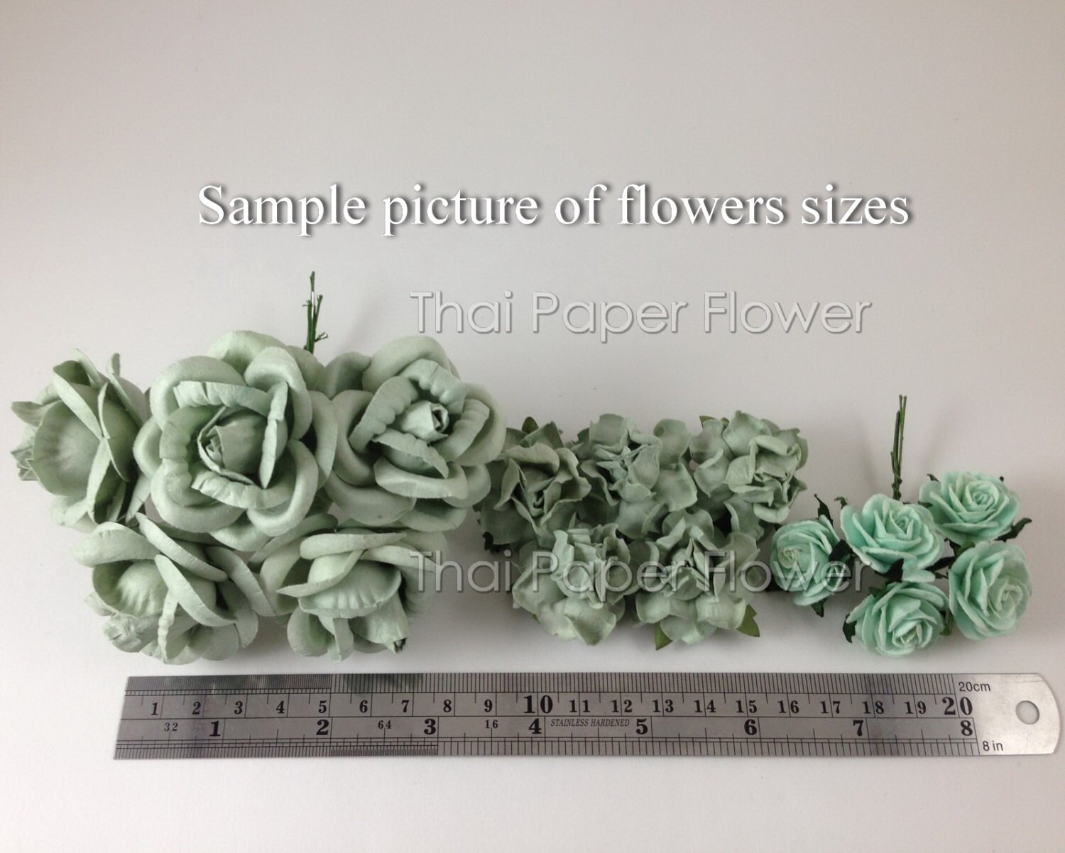 25 Mulberry Paper Flowers Scrapbook Craft Wedding Supply Card Making