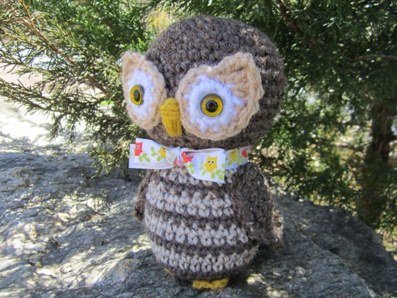 crochet owl plush