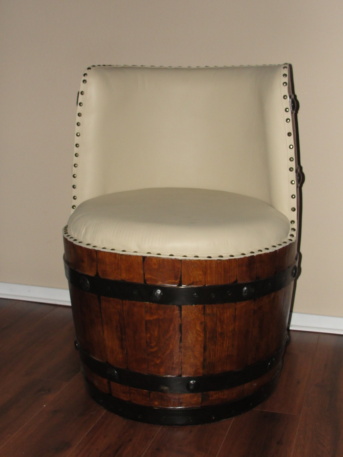Tequila white oak barrel chair