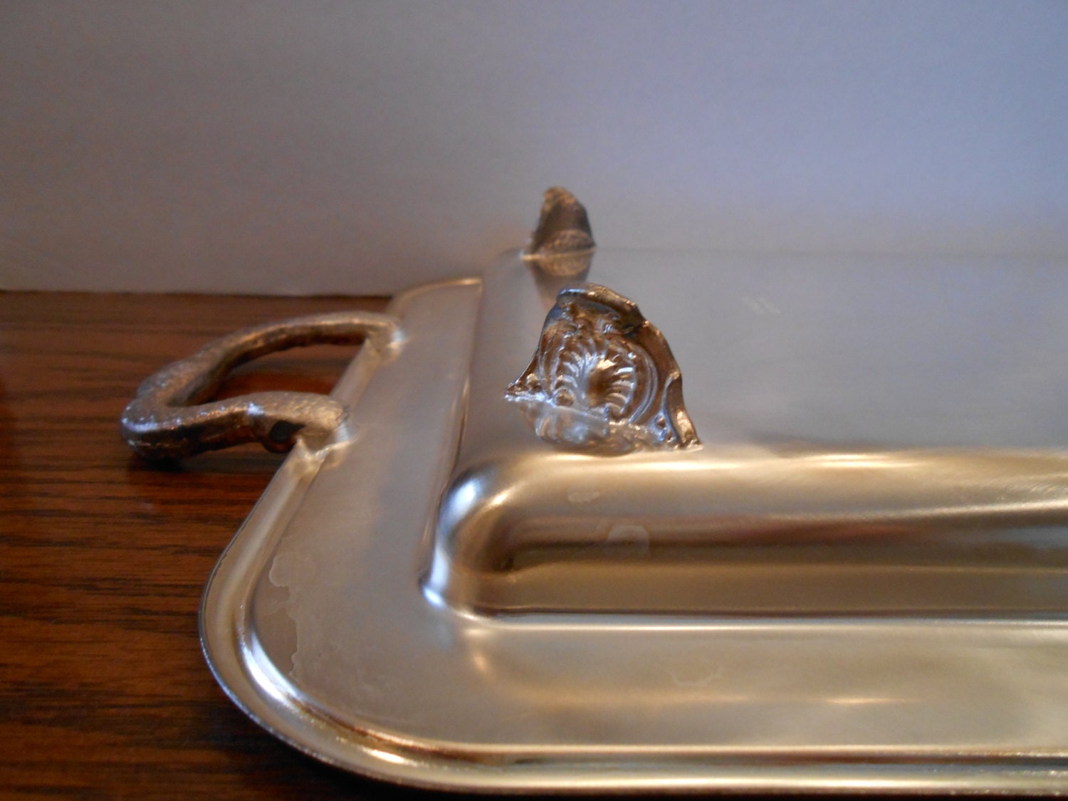 Leonard Silver Plate Relish Tray With Glass Inserts