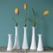 Beautiful Instant Collection of 5 Vintage Milk Glass Vases-Wedding Decor-Table Setting-Centerpiece-Home Decor