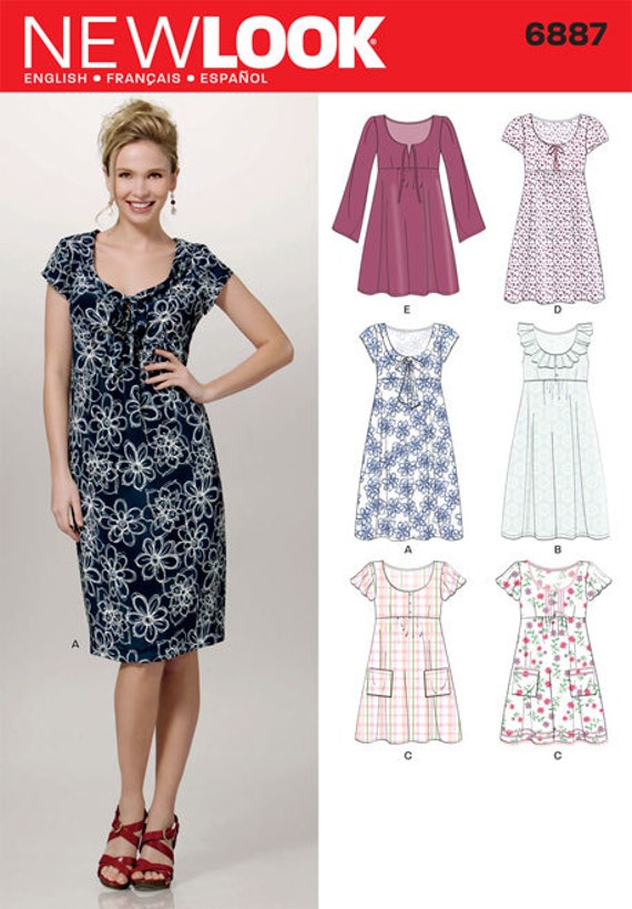 New Uncut New Look Simplicity Dress Pattern by LolidollDiy on Etsy