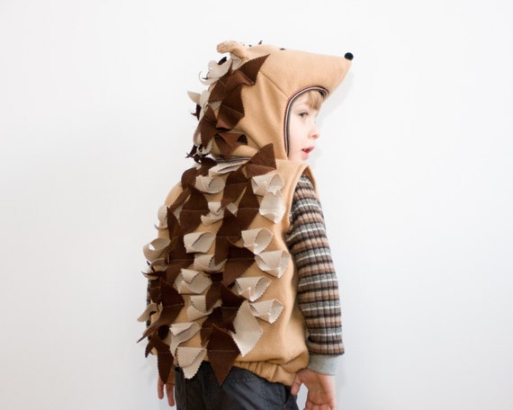 Hedgehog Costume 4T Party Porcupine Costume in beige and by oKidz