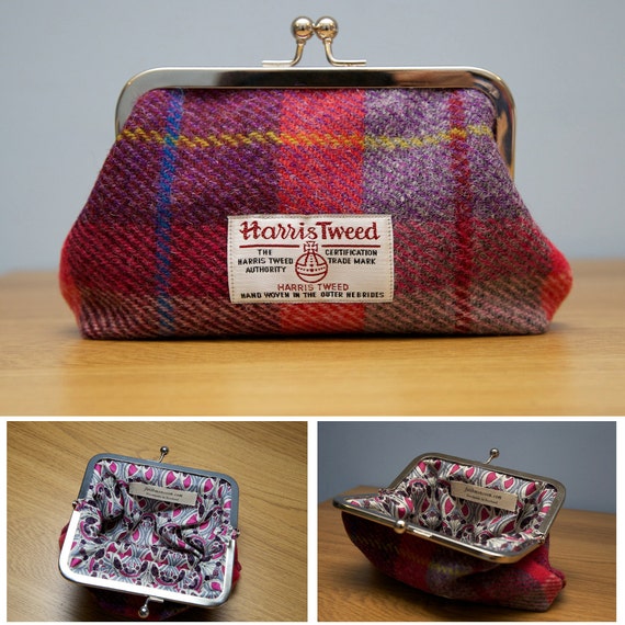 Harris Tweed Clasp Purse Handmade in Scotland