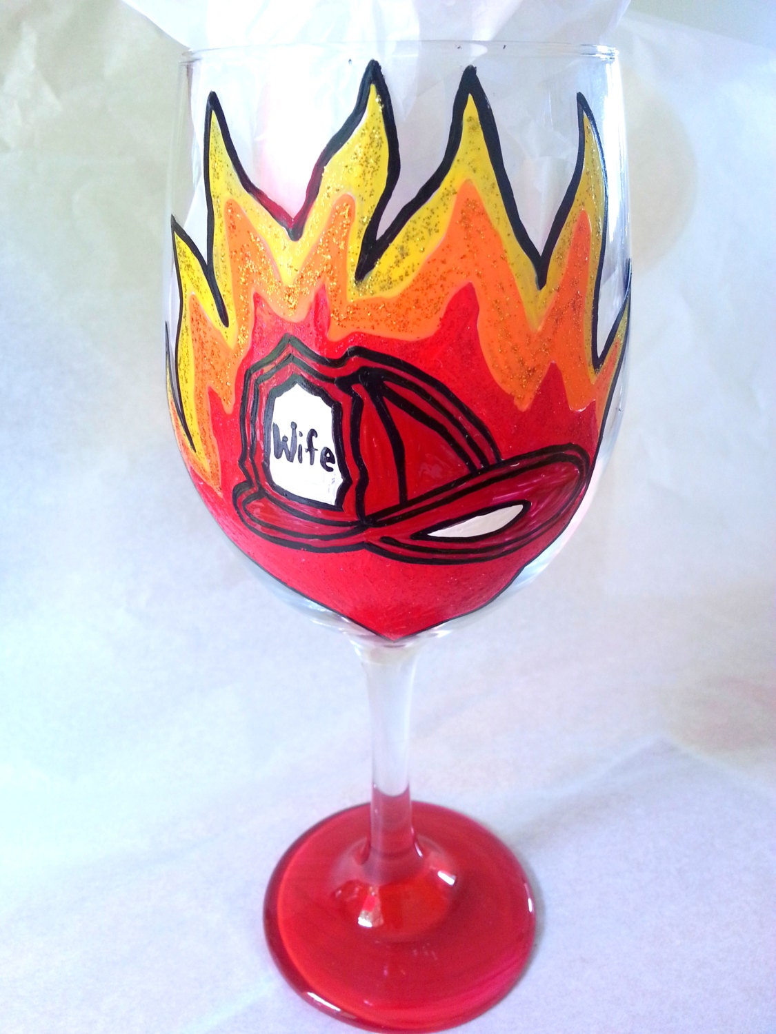 Firefighter S Wife 20 Oz Hand Painted Wine Glass   Il Fullxfull.459800419 7w7a 