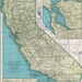 Map of California, Antique California Map, 1950 Atlas Map Los Angeles San Francisco USA State Map, Emerald Green Map