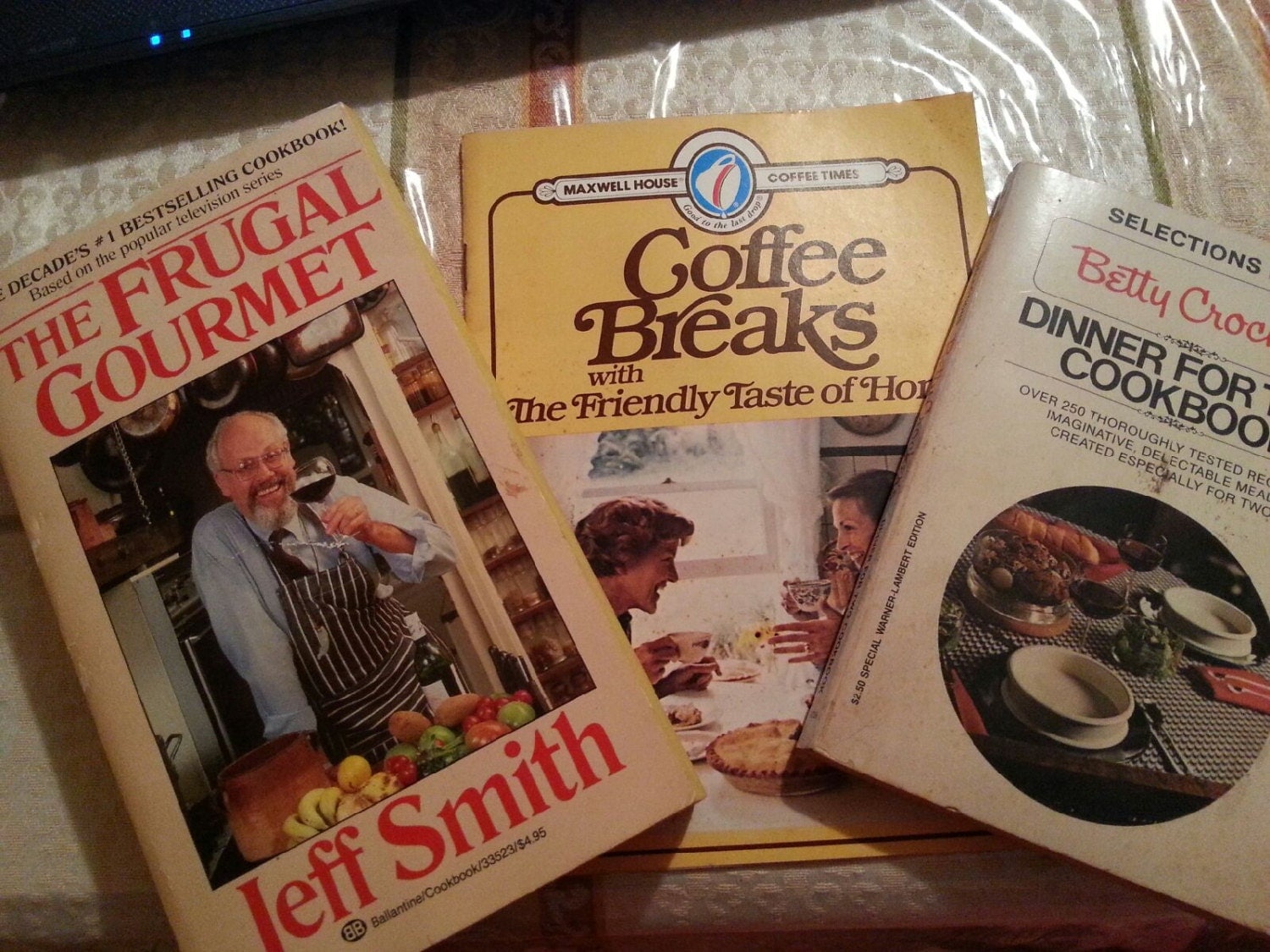 A vintage lot of cookbooks