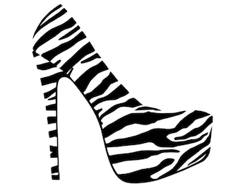 Zebra heels | Etsy