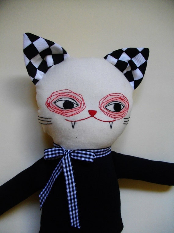 MONSTER CAT plushie kooky original handmade ragdoll