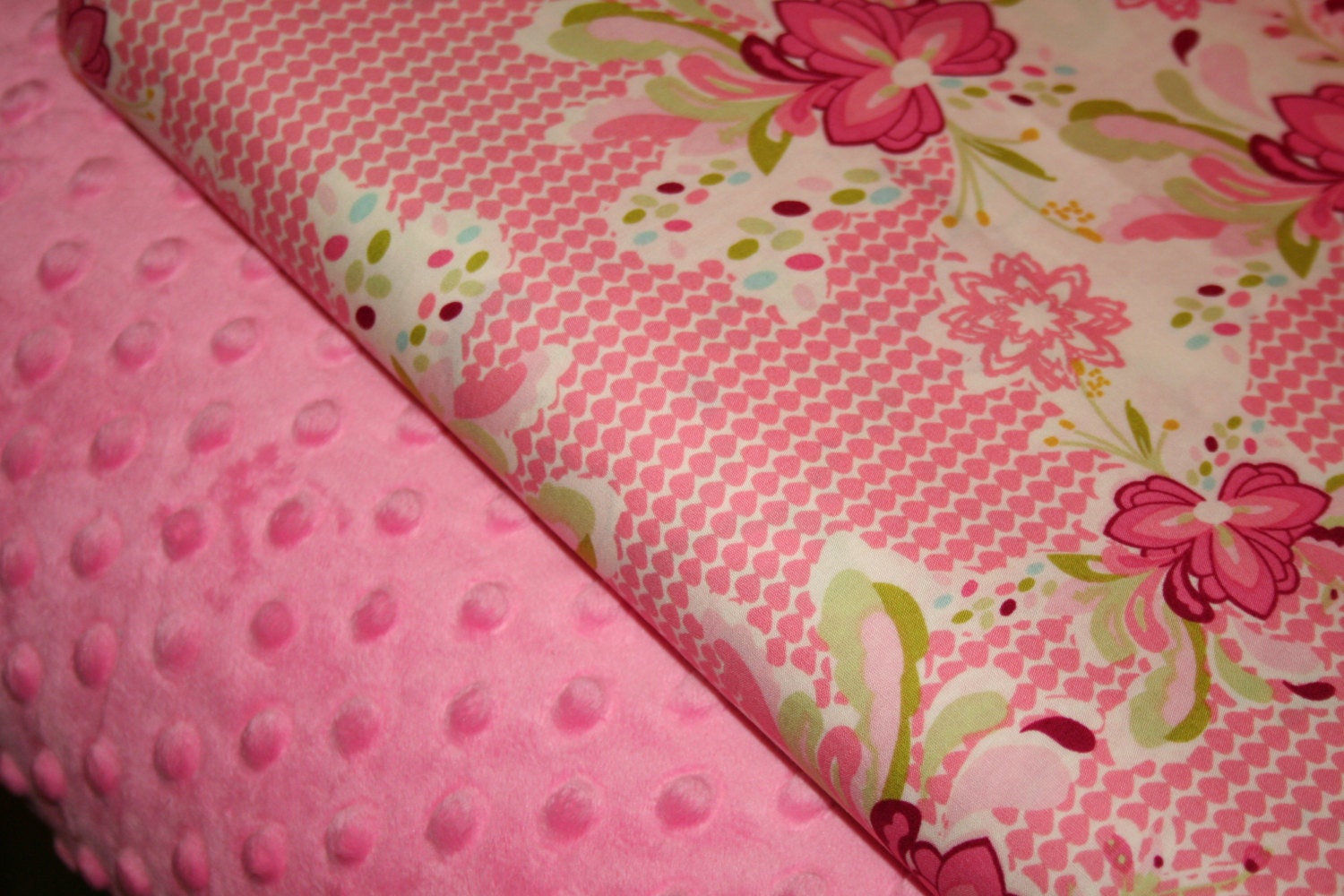 PINK Minky fabric bundle PARIS PINK minky By Shannon Fabrics
