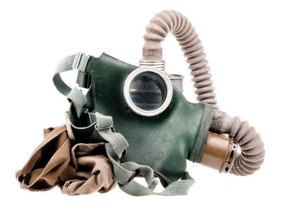 Gas mask GP4 . This scary gas mask was made in by OldSchoolKitsch