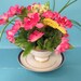 Tea cup and Saucer floral arrangement