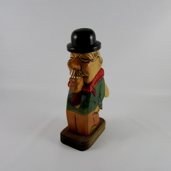Vintage Hand Carved German Folk Art Nutcracker Vintage
