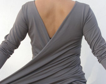 Womens top-Convertible Wrap top for women SNUGGLE up top
