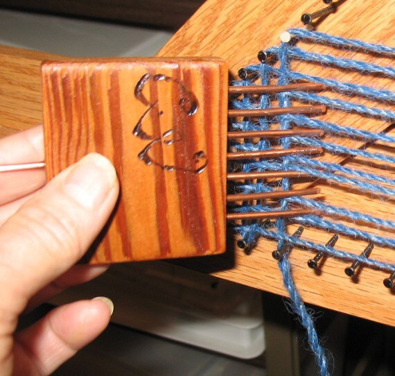 Triangle loom tool. Tapestry weaving tool. Now with a YouTube