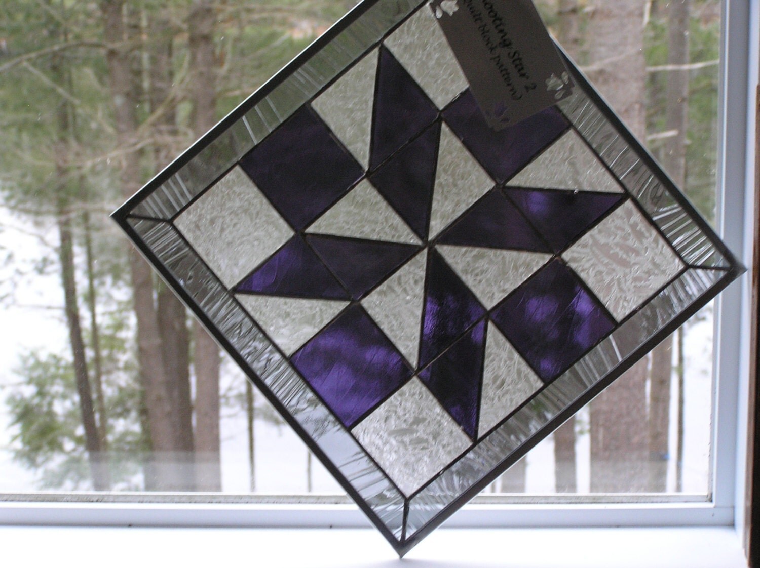 Stained Glass Panel Quilt Pattern Shooting Star