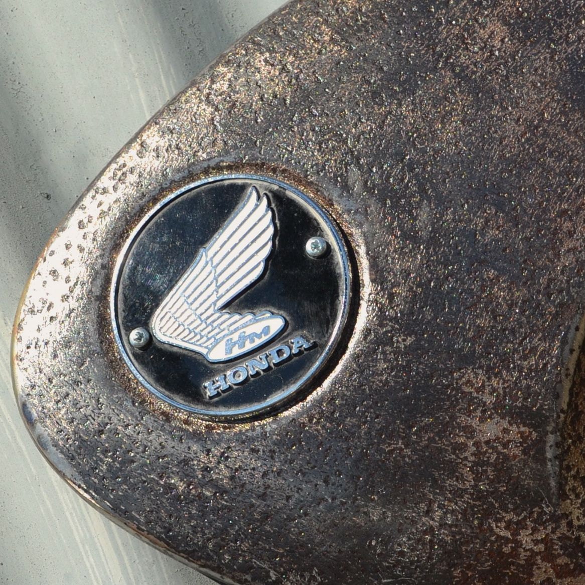 VINTAGE REAL Motorcycle Parts Art Piece Artwork Wall Hanging