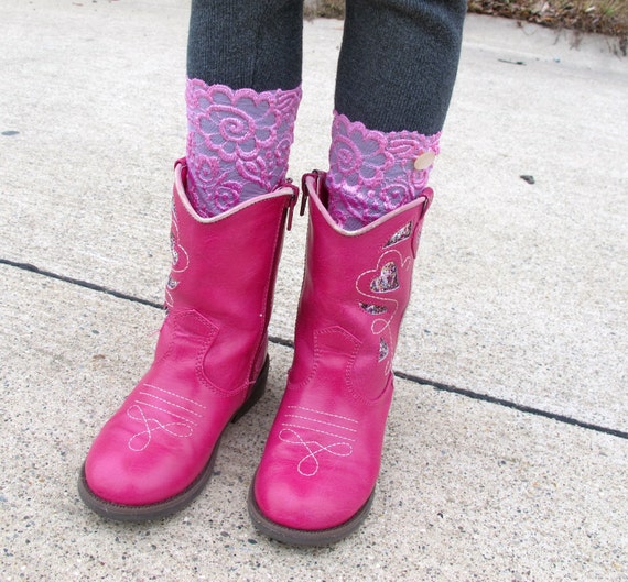 Items similar to Child Lace Boot Cuffs on Etsy
