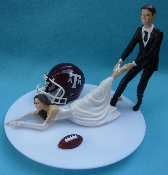 Wedding Cake Topper Texas A&M University Aggies G Football