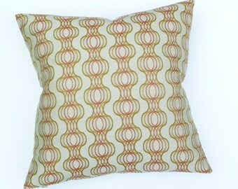 Mid Century Modern style Accent Pillow - 17" x 17" feather/down insert included