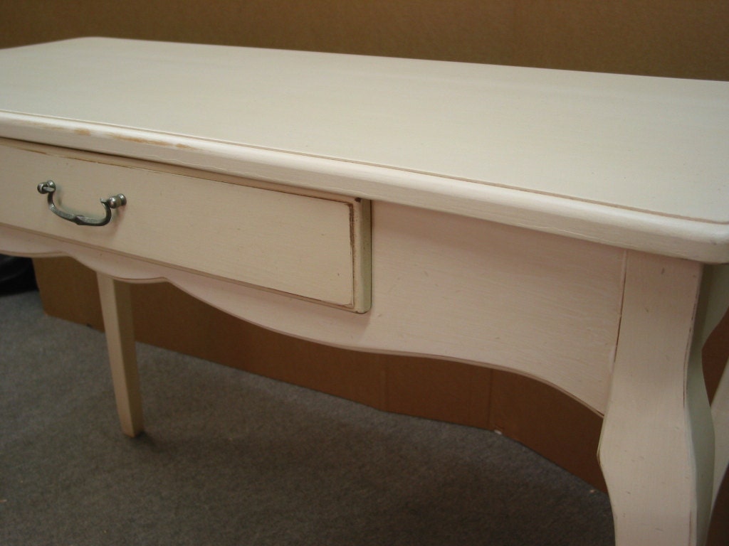 Writing Desk White French Provincial Desk Chabby Painted