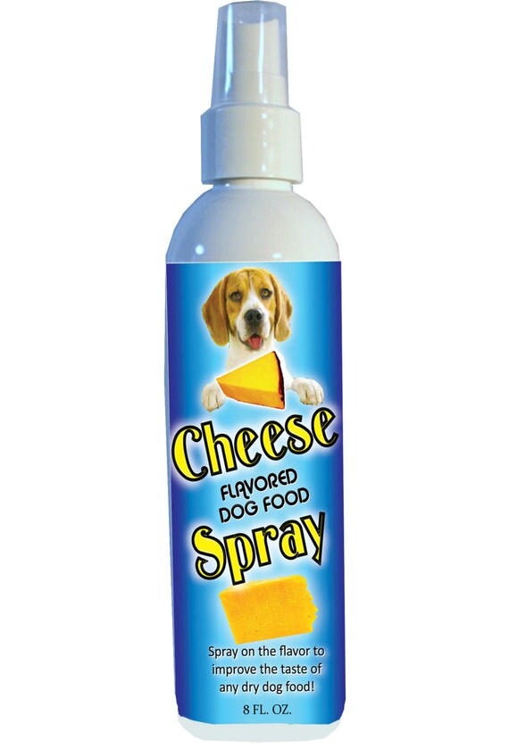 Cheese Flavor Spray for dry dog food is made in by FlavoredSprays