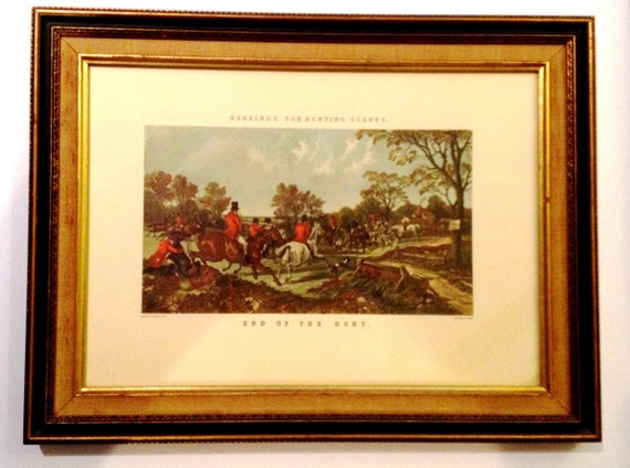 J.F. Herring Fox Hunting Scene Prints: End of the Hunt & The