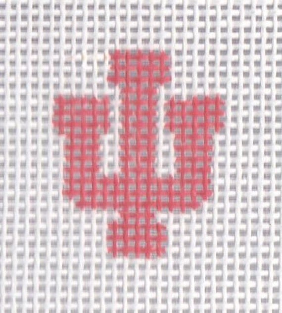 Needlepoint key tag Indiana University