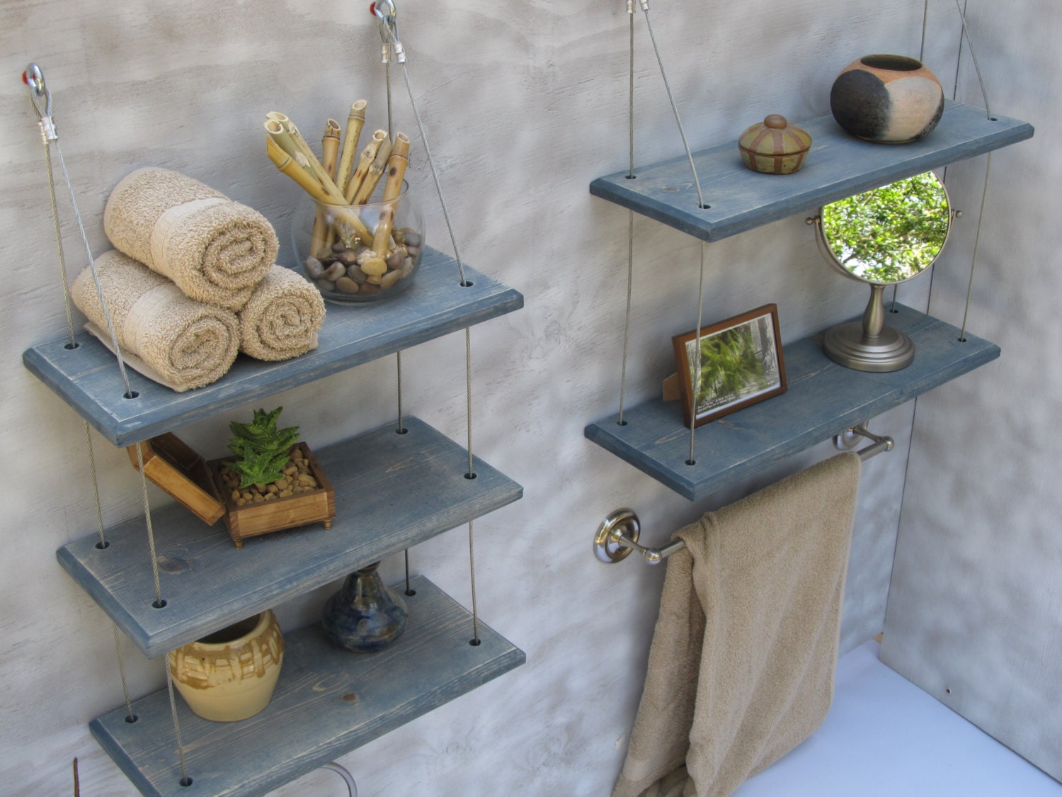 bathroom floating shelves