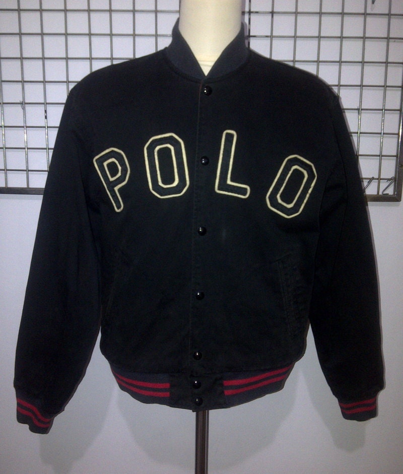 Vintage Polo Sport Ralph Lauren Tiger Head Varsity Jacket